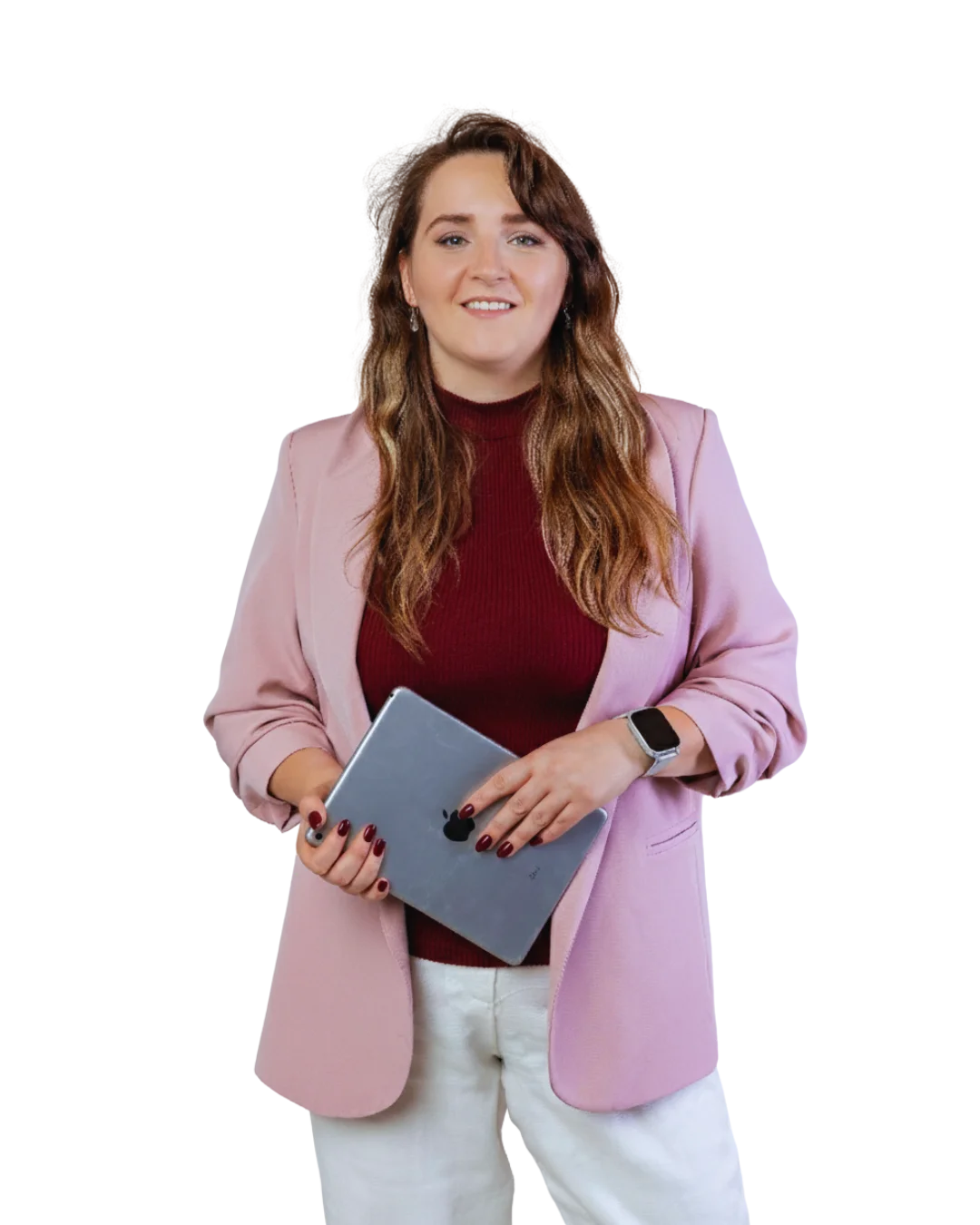 Wiktoria Więcek planująca layout strony internetowej